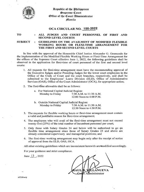 oca circular|OCA CIRCULAR NO. 151.